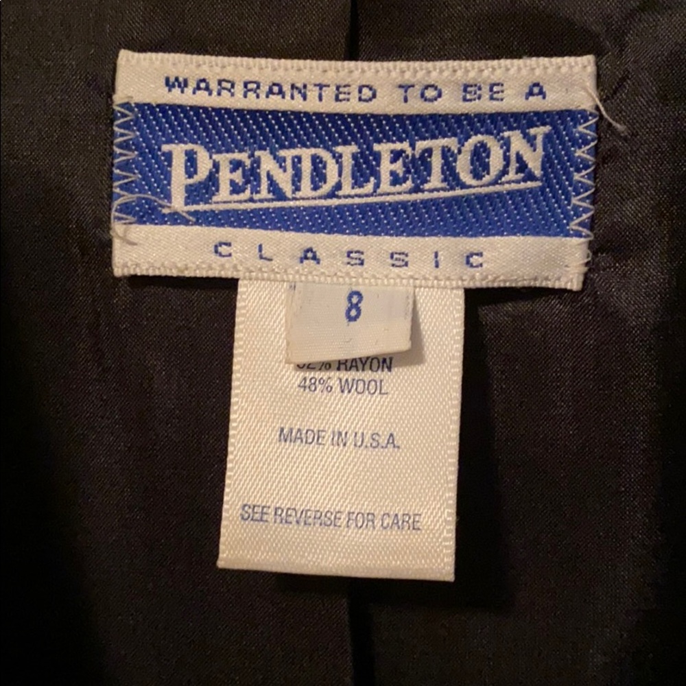 Pendleton Houndstooth Double-Breasted Blazer - image 3